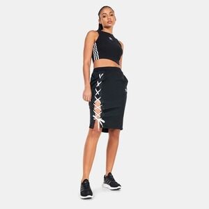 Adidas Originals Women's XS Always Original Black and White Lace Up Skirt